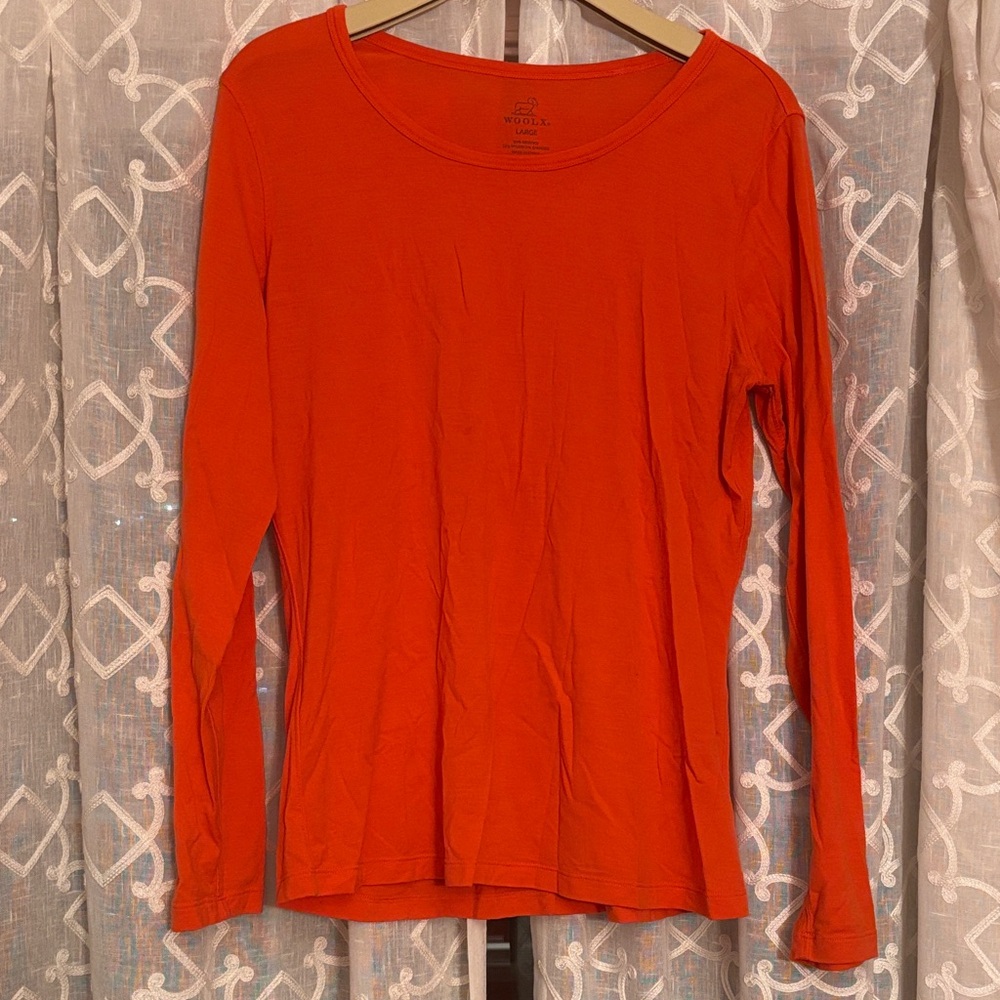 Women's Long Sleeve Orange Top